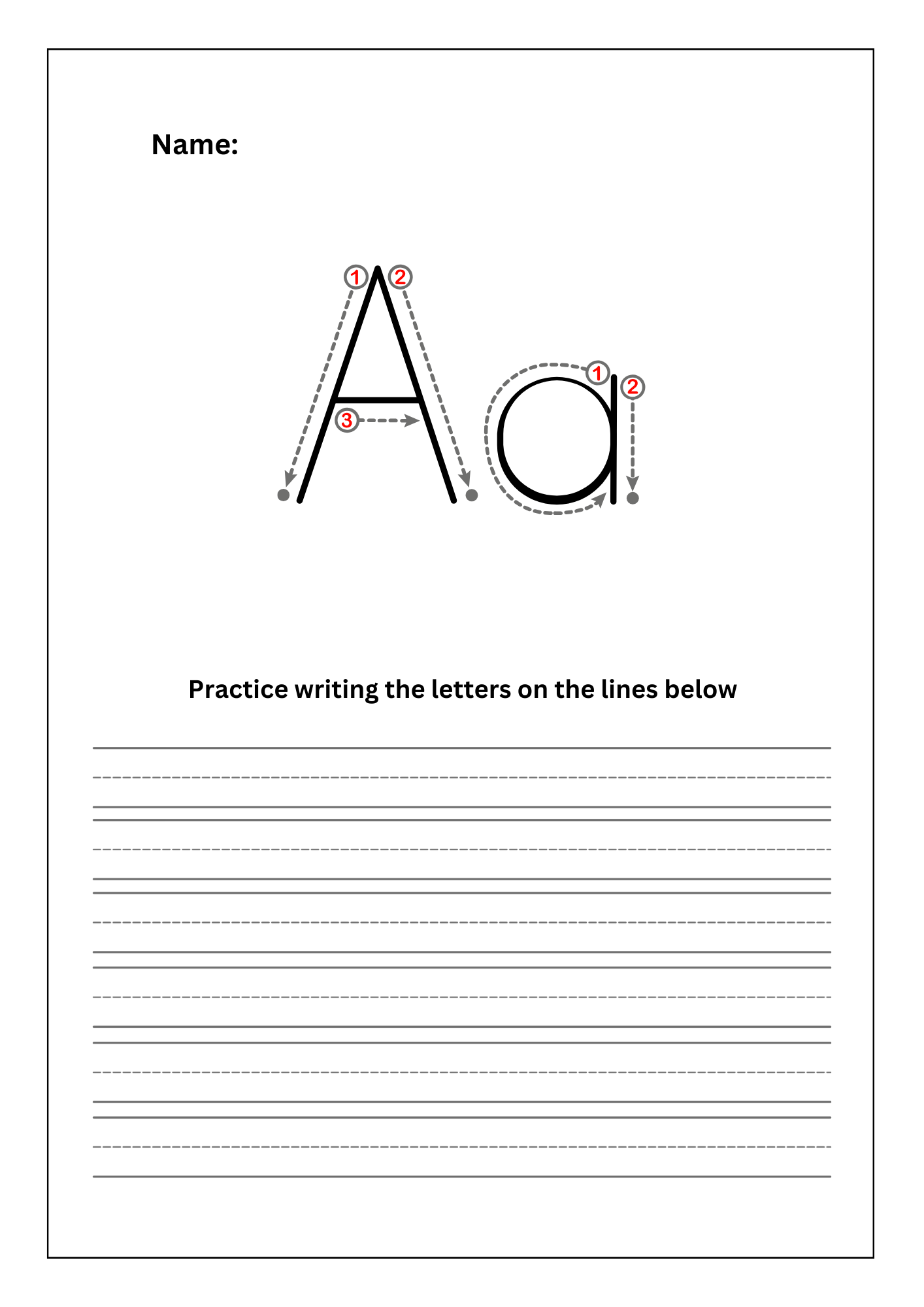 Alphabet Formation Booklet- Learn To Write Alphabets PDF