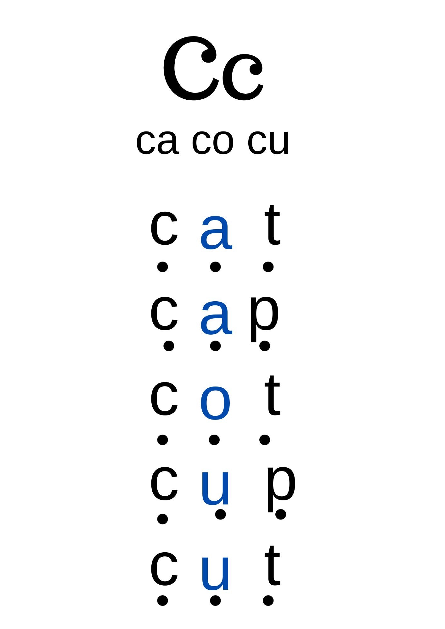 Phonics Book 1 | Short Vowels